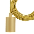 thumbnail image 2 of Globe Electric 69998 Emile 1-Light Plug-In Exposed Pendant, 15-ft Yellow Cloth Cord, In-Line On/Off Rocker Switch, Mellow Socket, 180", 2 of 4