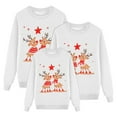 thumbnail image 4 of breaise Ugly Christmas Sweatshirts for Family Matching - Xmas Graphic Print Funny Holiday Knit Pullover Long Sleeve Crewneck Tops, 4 of 4