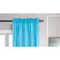 thumbnail image 3 of Gorgeous Home Linen Elegant 2-Piece MR2 Turquoise Curtain Set Semi-Sheer Window Treatment Size 54" wide X 63" length each panel, 3 of 5