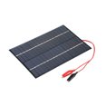thumbnail image 1 of Amdohai 4.2W 18V Polycrystalline Silicon Solar Panel with Alligator Clips Solar Cell for DIY Power Charger, 1 of 8