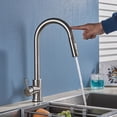 thumbnail image 3 of Senlesen Touch Kitchen Sink Faucet Pull Out Sprayer Brushed Nickel Mixer, 3 of 11