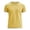 62#Yellow, variant on Mens Linen Short Sleeve T Shirt Casual Summer Breathable Crew Neck Top Lightweight Vacation Tee for Beach Travel Out Dark Blue 3XL
