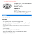 thumbnail image 2 of Rear Brake Rotor - Compatible with 2015 - 2017 Ford F-150 2016, 2 of 2