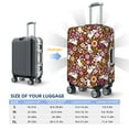 thumbnail image 6 of Haiem Flower Bunny Luggage Cover Printed Suitcase Covers for Luggage Elastic Washable Suitcase Protector Fits 18-32 Inch Luggage-Small, 6 of 9