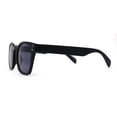 thumbnail image 4 of Retro Classy Keyhole Thick Horn Rim Hipster Sunglasses Matte Black, 4 of 4