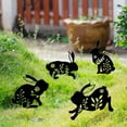 thumbnail image 6 of Darzheoy Bunny Garden Decor, Rabbit Yard Decor, Acrylic Yard Art Animals Garden Stakes Rabbit Silhouette, Rabbit Yard Decorations Outdoor, for Flowerbeds Planters Patios Lawn, 6 of 8