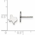 thumbnail image 2 of 925 Sterling Silver TX Small State Earring, 2 of 2