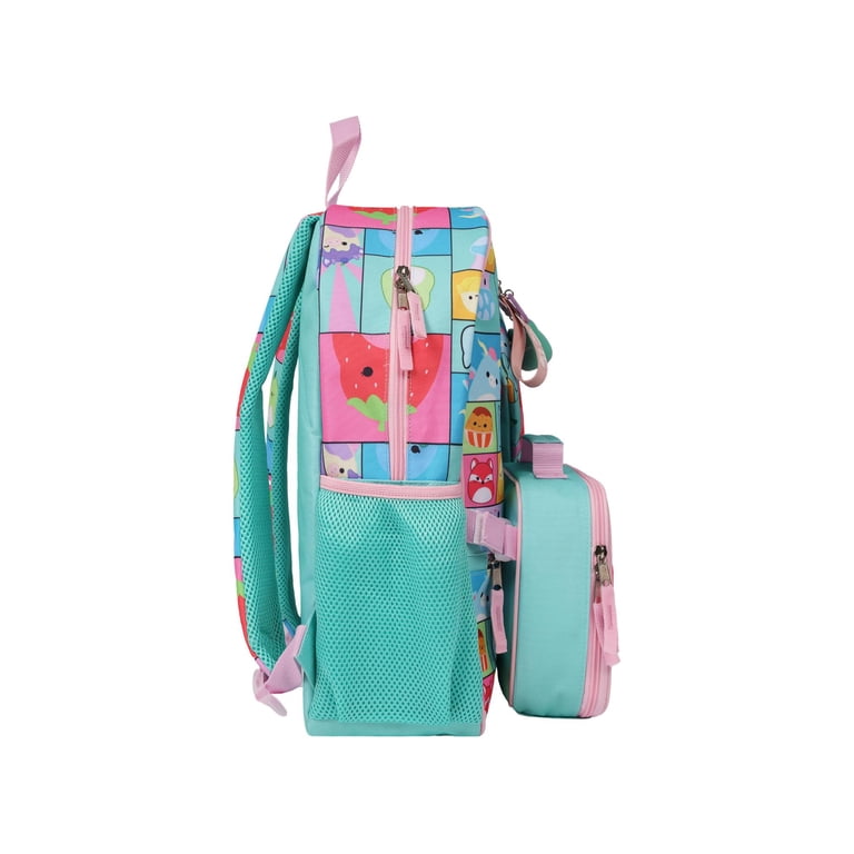 Squishmallow 5-Piece Backpack Set with Lunch Bag, Blue photo 4