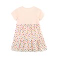 thumbnail image 2 of HWJAD Cotton Short Sleeve Dress for Girls Summer Toddler Flamingos Dresses Kids Swing Floral Dress, 2 of 8