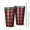 Red and Black, variant on 16oz Tumblers Red and Black Plaid Pattern Stainless Steel Vacuum Insulated Double Wall Travel Tumbler Cups Mug with Lid and Straw,Cleaning Brush for Coffee,Tea