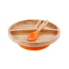 Toddler Divided Plate + Spoon | Bamboo & Silicone