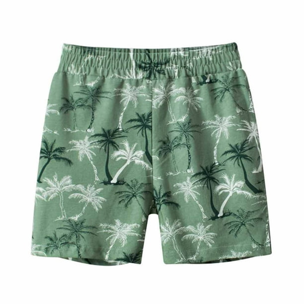 Baby Girsl Boys Summer Clothes Summer Bermudas pour Enfants Shorts Capris Boys' Feuille Imprimé Pantalon de Couchage à la Maison 1-9 Ans