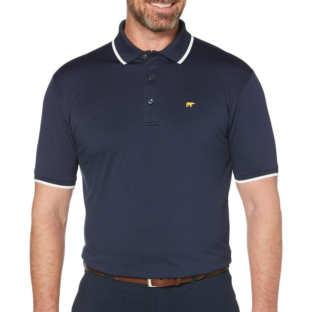 Jack Nicklaus Mens Solid Golf Polo Shirt 16W Short - Walmart.com ...