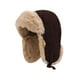 thumbnail image 3 of Gorro Invierno Aviador con Orejeras Plegables Sombrero Ruso Gorro Unisex Material Grueso de Felpa Protección Contra El Frío Y Viento Adecuado P Café, 3 of 8