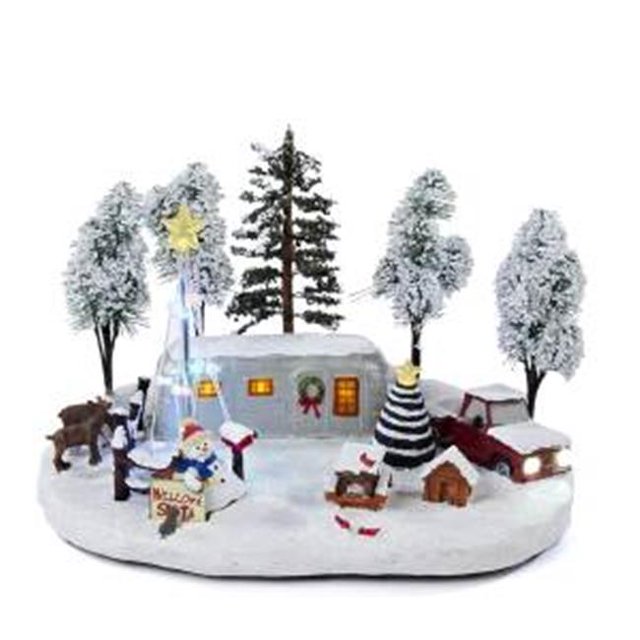 Kurt S. Adler C5609 12 in. Battery-Operated Christmas LED Scene