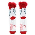 thumbnail image 3 of IT Horror Movie Pennywise The Dancing Clown Novelty Creepy 3D Fuzzy Hair Men's Knit Crew Socks Shoe Size 6-12, 3 of 6