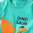 thumbnail image 5 of Sopiago Toddler Baby Clothes Boy 3 6 12 18 24 Months 2T 3T 4T 5T Boys Summer Outfits Retro Animals Tee Shirts T-Shirt + Shorts Set Pajamas Boys Light Green,18-24 Months, 5 of 5