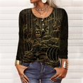 thumbnail image 1 of Long Sleeve Shirts For Women Halloween Pattern Print Graphic Tees Blouses Casual Plus Size Basic Tops Pullover, 1 of 5