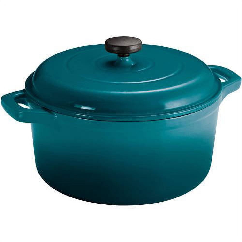 Tramontina Enameled Cast Iron Covered Oval Dutch Oven, 5.5-Quart, Gradated Cobalt