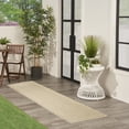 thumbnail image 4 of Nourison Tulum 2'2" x 8' Taupe Ivory Outdoor Rug, 4 of 11