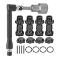 thumbnail image 1 of Ensemble de Prises, Taille Précise Adaptateur Hexagonal Portable pour Voiture Rc 1/8 pour Voiture Rc Noir, 1 of 8