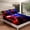 Red Blue, variant on Erosebridal Kids Gamer Bed Sheets Set Full,Gaming Sheet Set,Video Games Gamepad Sheets Neon Glowing Square Geometric Grid Blue Green Flat Fitted Sheet