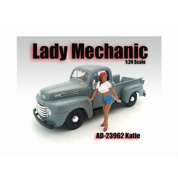 Lady Mechanic Katie Figurine for 1/24 Scale Models by American Diorama