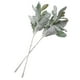 thumbnail image 3 of 20 Piezas de Hojas de Oreja de Cordero Flocadas Artificiales Dusty Tallos de Hojas de Roble Flocado Hoja, 3 of 5
