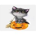 thumbnail image 2 of VeekiVeeki Pumpkin Cat Painted Graffiti FYyle Pattern Universal Waterproof Mouse Pad, Non-Slip PU Leather Gaming Desktop Mouse Pad for Computer/Laptop/Wireless/Office/Home/Game 9.4×7.9 inchFY-001, 2 of 5