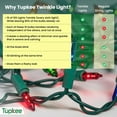 thumbnail image 3 of Christmas LED Random Twinkle Lights - 16 of 100 Bulbs Twinkle - LED Multicolor Christmas Tree Lights - Indoor Outdoor  24.75 Feet Light String, Sparkling Twinkling Holiday Decor, 3 of 8