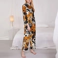 thumbnail image 3 of Goofa Dogs Different Breeds Printed Women’s 2 Piece Pajama Set Super,Pajamas Women's Long Sleeve Sleepwear Soft Button Down Loungewear Pjs Lounge Set Nightwear-XX-Large, 3 of 9