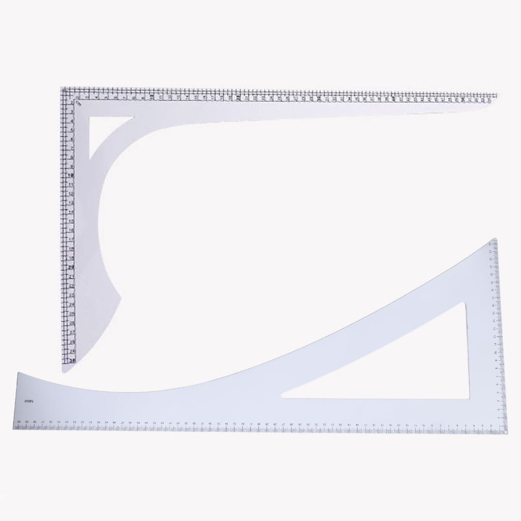L Shape Curved Ruler L Shaped Quilting Ruler Right Angles Sewing Ruler for Craft