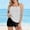 Black, variant on Women's Printed 2 Piece Bikini Set, Adjustable Strap Wireless Padded Bathing Suit for Summer Vacation and Tropical Beach Trips Black XL