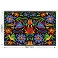 thumbnail image 3 of Linen Mexican Fiesta Placemats Set of 4 Cinco De Mayo Table Mats Dia De Los Muertos Decor Day of The Dead Decorations and Supplies for Home Kitchen Dining Room Table, 3 of 6