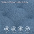 thumbnail image 5 of Baibu Kitchen Chair Cushions Memory Foam 3.5" Thick Dual-layer Seat Cushions Dining Chair Pads, Set of 2, Blue, 5 of 8
