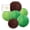 Brown, Kiwi Green, Emerald Green, variant on Koyal Wholesale 6pcs Brown Kiwi Green Emerald Green Hanging Paper Lanterns Decorative Kit
