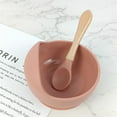 thumbnail image 2 of Special Bowl For Children To Learn To Eat Certificated Baby Silicone Bowl Dessert Feeding Plate Silicone Suction Bowl For Baby Tableware Set With Spoon…, 2 of 9