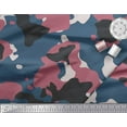 thumbnail image 3 of Soimoi Poly Georgette Fabric Two Tone With White Camouflage Print Fabric by Yard 52 Inch Wide, 3 of 3