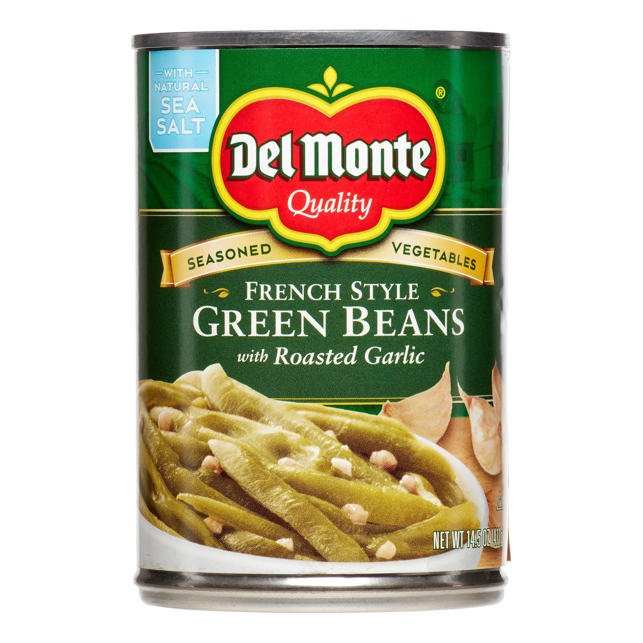 Del Monte Green Beans French Style With Roasted Garlic, 14.5 Oz ...
