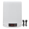 thumbnail image 1 of Altavoz Bluetooth con luz nocturna, portátil, inalámbrico, colorido, con atenuación de 3 velocidades, lámpara de mesa musical para mesita de noche, 1 of 14