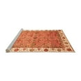 thumbnail image 2 of Ahgly Company Machine Washable Indoor Rectangle Oriental Orange Traditional Area Rugs, 7' x 10', 2 of 4