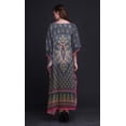 thumbnail image 4 of Phagun Floral & Paisley Ladies Kaftan Holiday Loungewear Maxi Dress Beach Coverup-S-L, 4 of 4