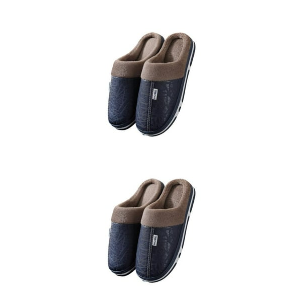 Zapatos para el hogar Qarigey pantuflas de invierno algodón tacón plano goma 36-37 38-39 40-41 42-43 44-45