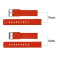thumbnail image 4 of Uxcell Silicone Watch Band 20mm Soft Rubber Watch Strap with Stainless Steel Buckle for Men Women, Red, 4 of 7