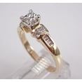 thumbnail image 3 of 1.50Ct Princess Cut Lab Created Diamond Solitaire Engagement Ring 14K Yellow Gold Plated, 3 of 3