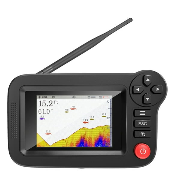 Smart Fish Finder - Portable Fish Finder and Depth Finder for Recreational Fishing From Dock, Shore or Bank