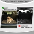 thumbnail image 4 of FOR U DESIGNS Brown Leopard Print Cargo Mat for Car Trunk All Weather Non-Slip Trunk Liner Easy to Clean Durable Rear Protection for SUV Van Sedan, 4 of 7