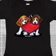 thumbnail image 4 of Inktastic Beagle Heartfelt Duo Boys or Girls Baby Bodysuit, 4 of 5