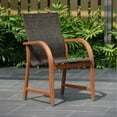thumbnail image 4 of Amazonia Bahamas 9 Piece Adult Contemporary Wood Eco-Friendly Dining Table with Chair Brown, 4 of 14