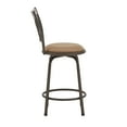 thumbnail image 3 of Weston Home Shapel Bar Stool Adjustable Height, Bronze, Set of 3, 3 of 10